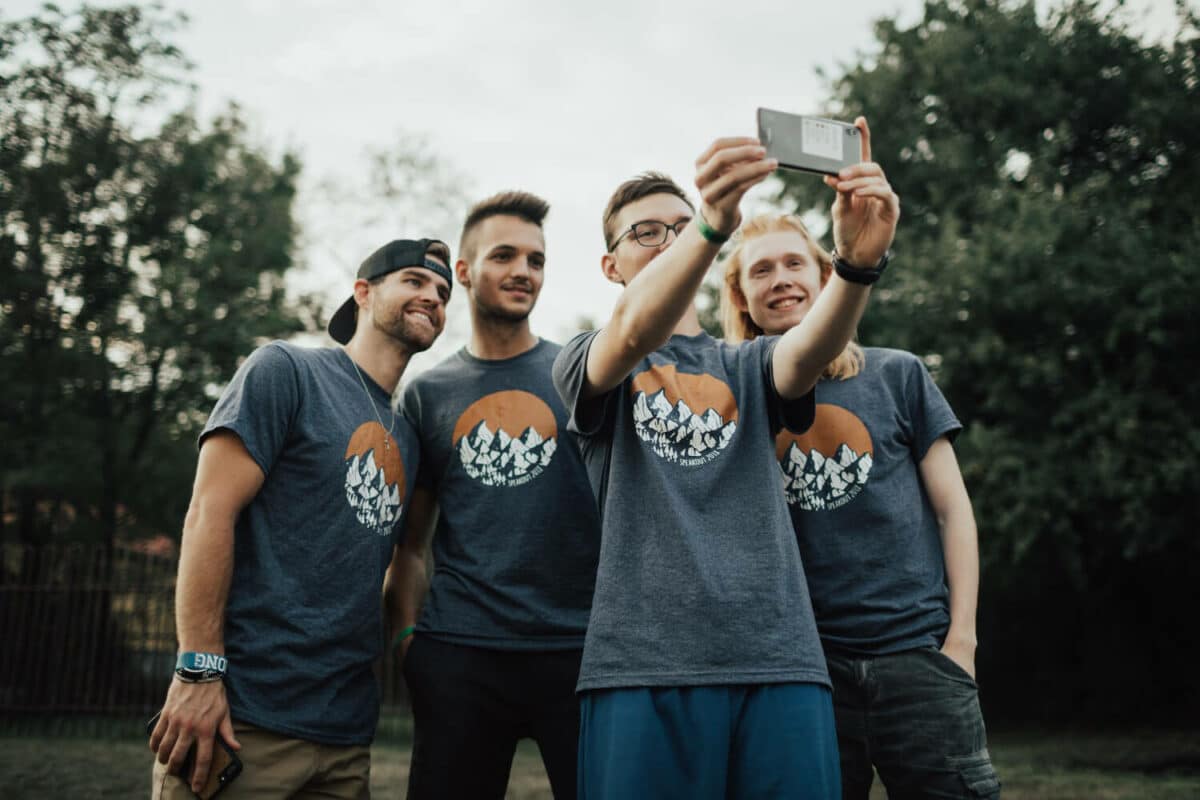 SpeakOut team taking selfie